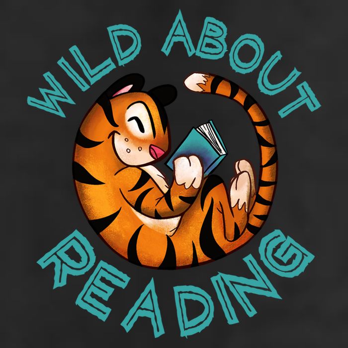 Wild About Reading Tiger 7 Panel Mesh Trucker Snapback Hat