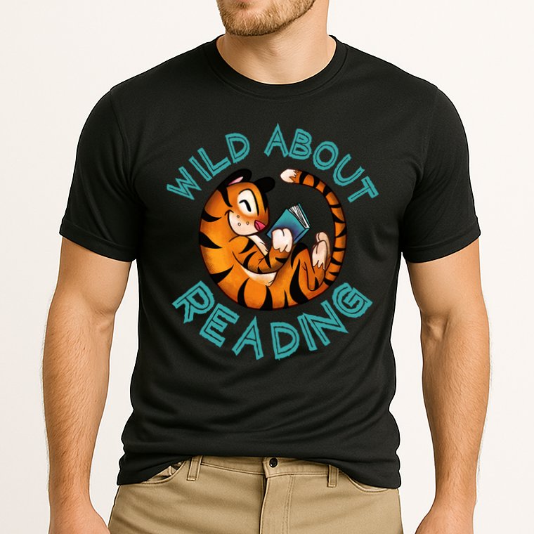 Wild About Reading Tiger Performance Shirt