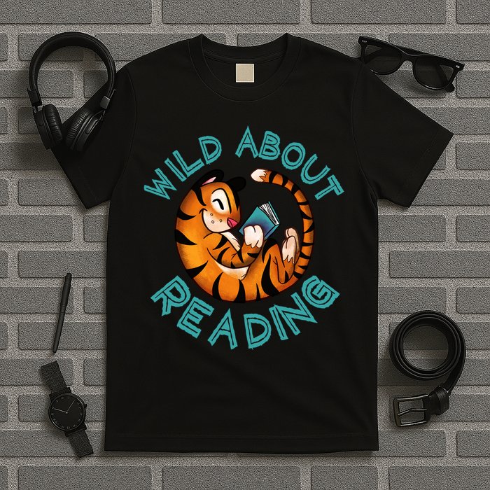 Wild About Reading Tiger T-Shirt