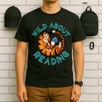 Wild About Reading Tiger T-Shirt