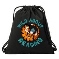Wild About Reading Tiger Drawstring Bag