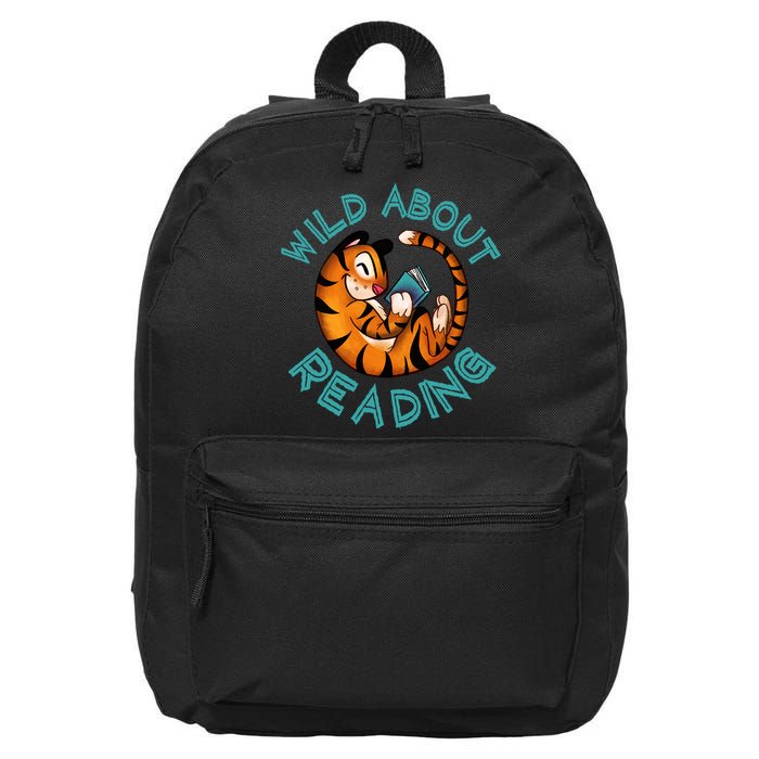 Wild About Reading Tiger 16 in Basic Backpack