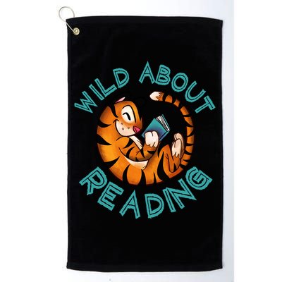 Wild About Reading Tiger Golf Towel