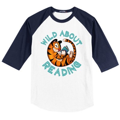 Wild About Reading Tiger Baseball Sleeve Shirt