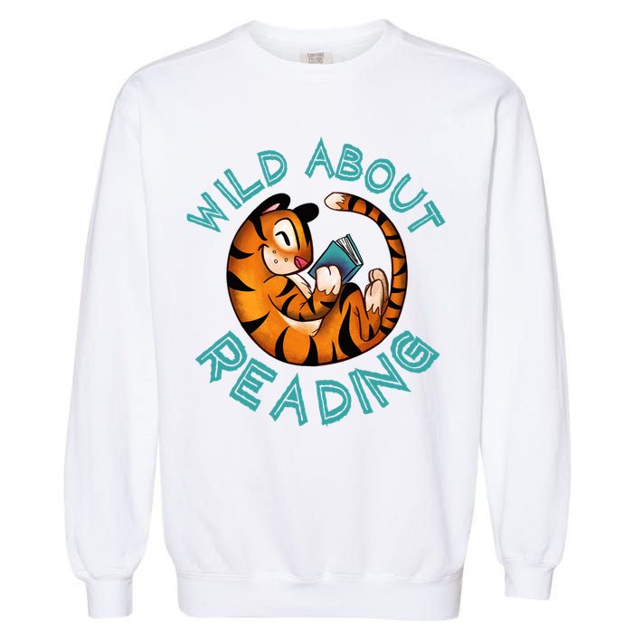 Wild About Reading Tiger Garment-Dyed Sweatshirt