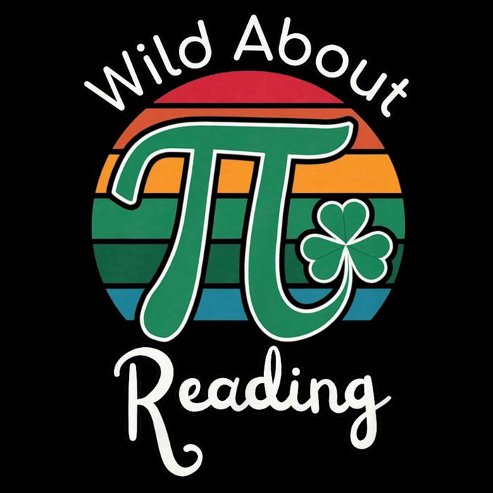 Wild About Reading Books Pi Day Lovers Bookworm Library Day  Drawstring Bag