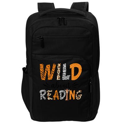 Wild About Reading Books Reader Lover Librarian Zoo Animals Impact Tech Backpack