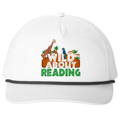 Wild About Reading Animals Snapback Five-Panel Rope Hat