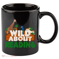 Wild About Reading Animals 11oz C Handle Ceramic Mug