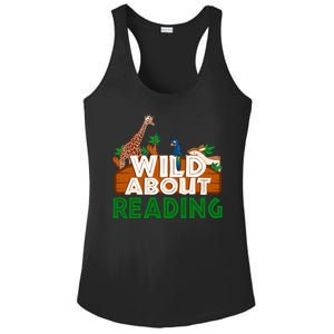 Wild About Reading Animals Ladies PosiCharge Competitor Racerback Tank