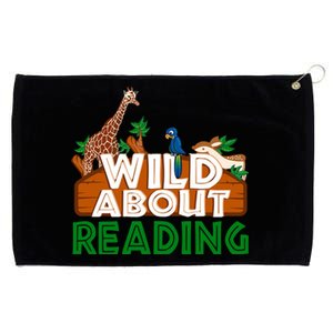 Wild About Reading Animals Grommeted Golf Towel