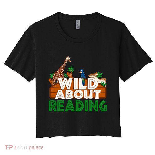 Wild About Reading Animals Crop Top