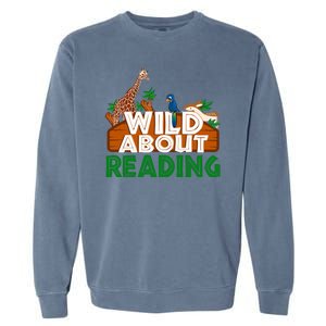 Wild About Reading Animals Garment-Dyed Sweatshirt