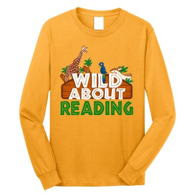 Wild About Reading Animals Long Sleeve Shirt