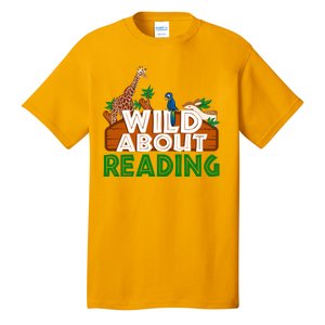 Wild About Reading Animals Tall T-Shirt