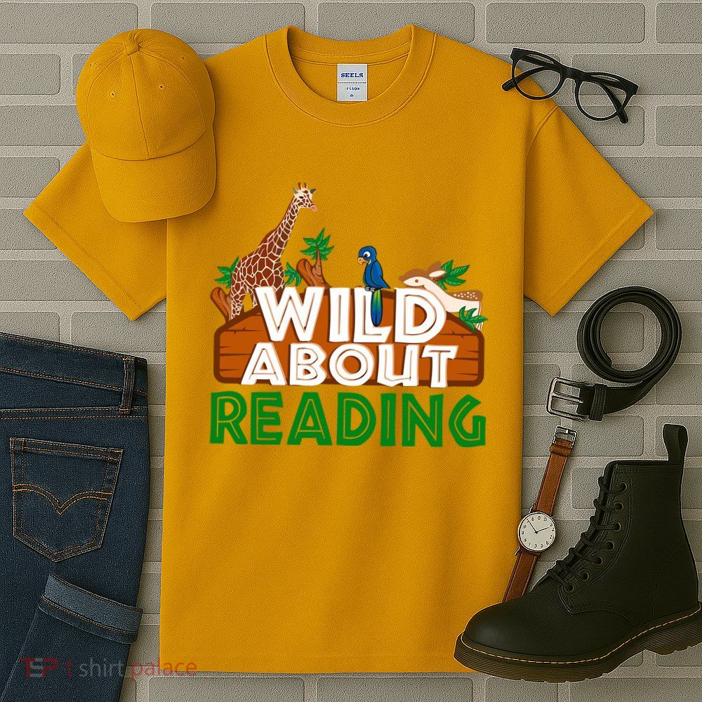 Wild About Reading Animals Tall T-Shirt