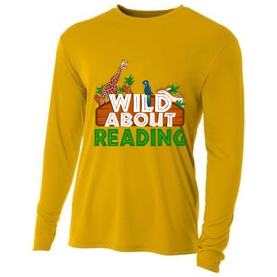 Wild About Reading Animals Cooling Performance Long Sleeve Crew