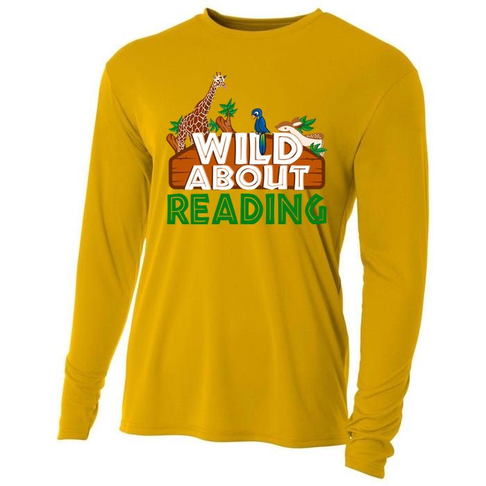 Wild About Reading Animals Cooling Performance Long Sleeve Crew