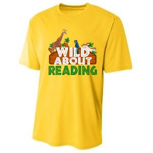 Wild About Reading Animals Performance Sprint T-Shirt