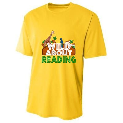 Wild About Reading Animals Youth Performance Sprint T-Shirt