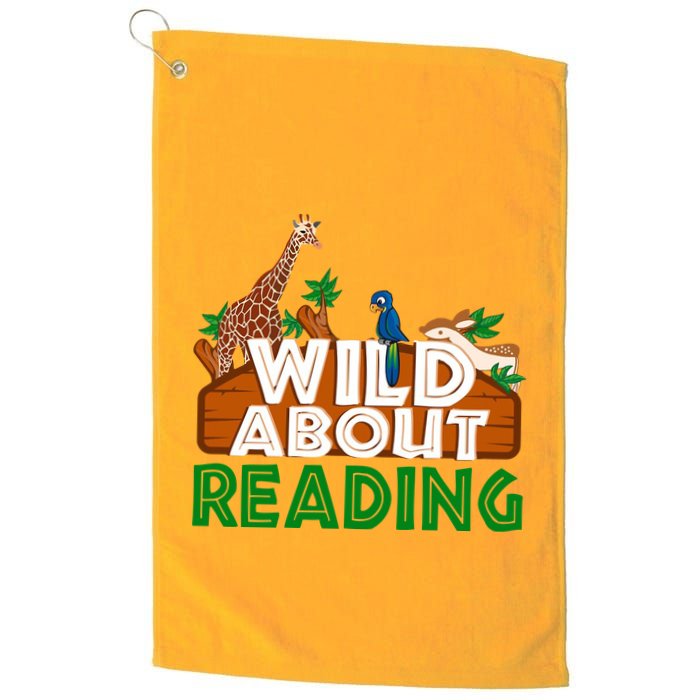 Wild About Reading Animals Golf Towel