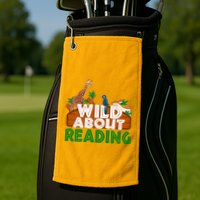 Wild About Reading Animals Golf Towel