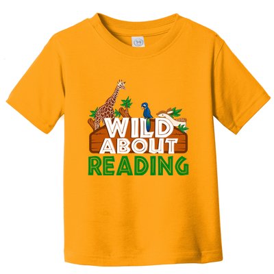 Wild About Reading Animals Toddler T-Shirt