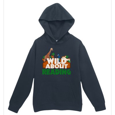 Wild About Reading Animals Urban Pullover Hoodie