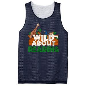 Wild About Reading Animals Mesh Reversible Basketball Jersey Tank