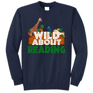 Wild About Reading Animals Tall Sweatshirt