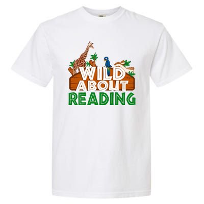 Wild About Reading Animals Garment-Dyed Heavyweight T-Shirt