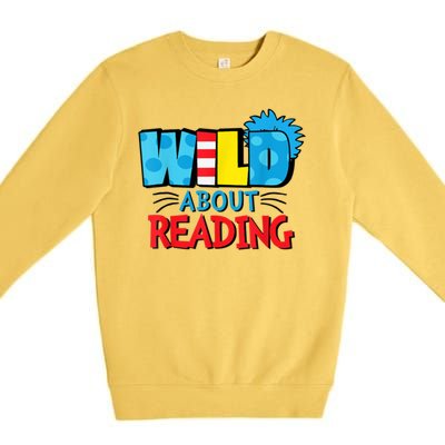 Wild About Reading Dr Teacher Premium Crewneck Sweatshirt