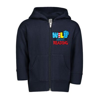 Wild About Reading Dr Teacher Toddler Zip Fleece Hoodie