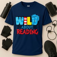 Wild About Reading Dr Teacher Cooling Performance Crew T-Shirt