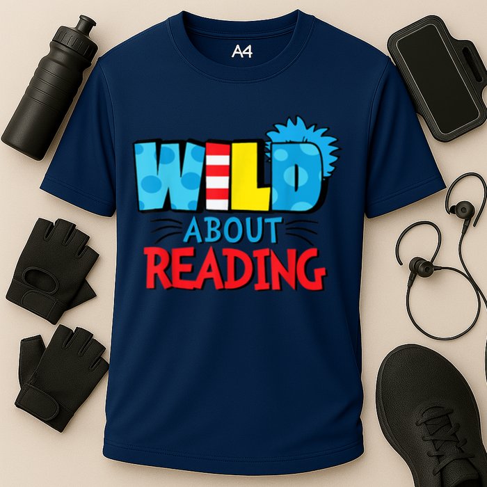 Wild About Reading Dr Teacher Cooling Performance Crew T-Shirt