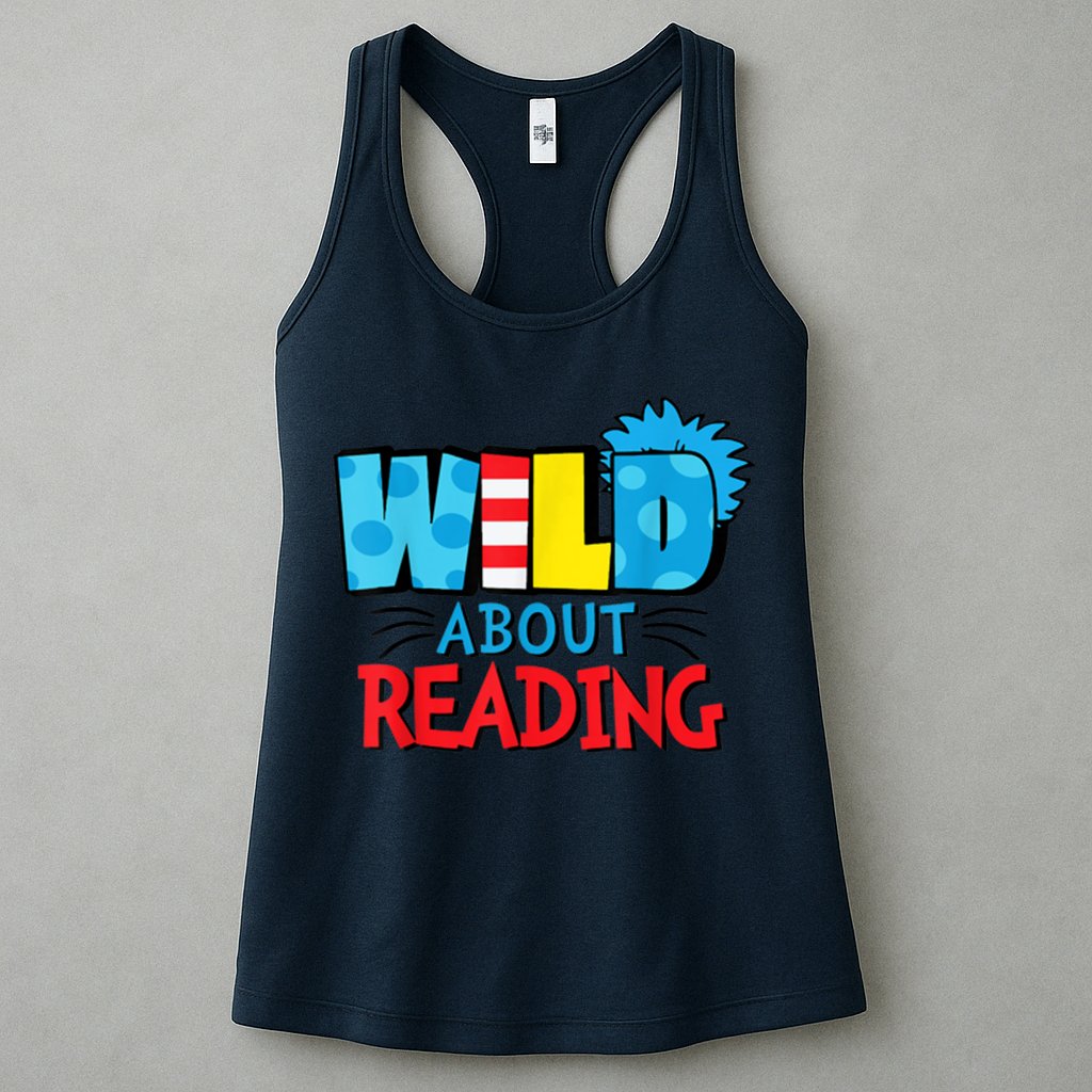 Wild About Reading Dr Teacher Womens Tank Top