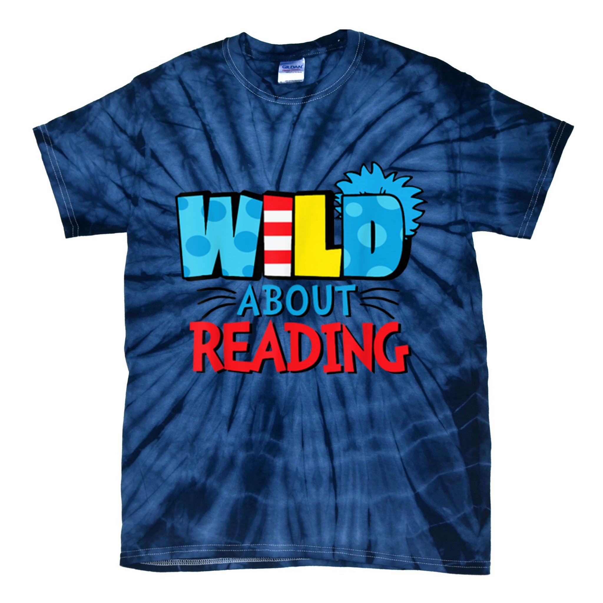 Wild About Reading Dr Teacher Tie-Dye T-Shirt