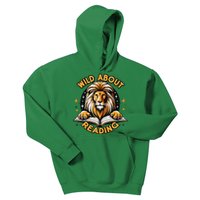 Wild About Reading Lion For Teachers & Students Kids Hoodie