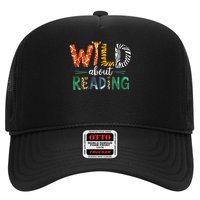 Wild About Reading Books Reader Lover Librarian Zoo Animals Trucker Hat
