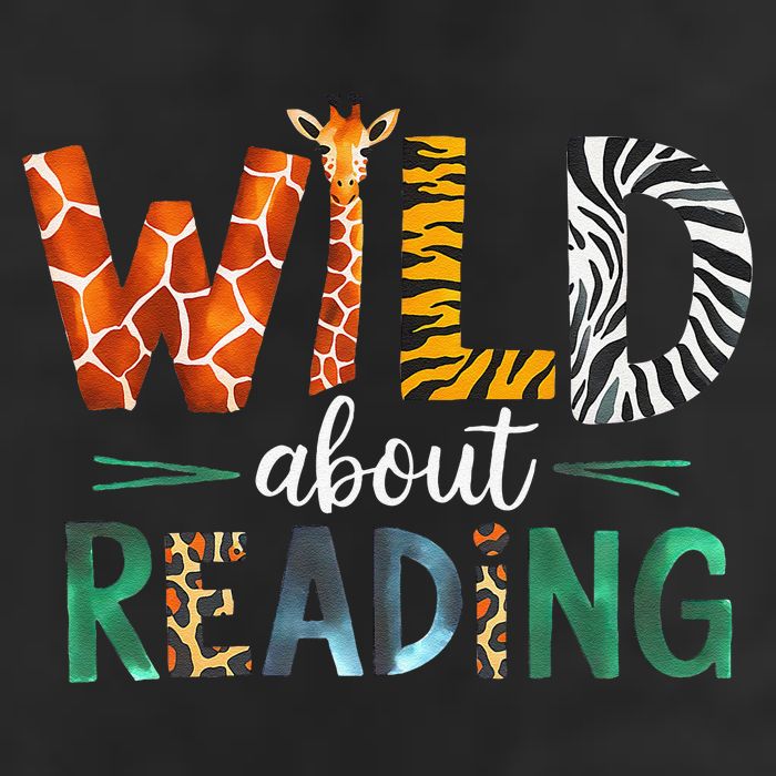 Wild About Reading Books Reader Lover Librarian Zoo Animals Trucker Hat