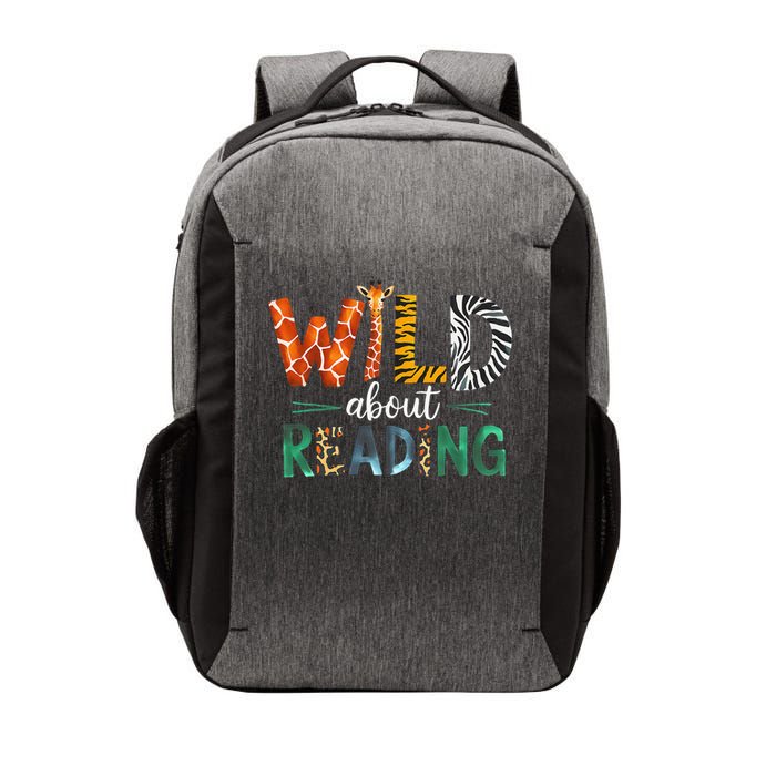 Wild About Reading Books Reader Lover Librarian Zoo Animals Vector Backpack