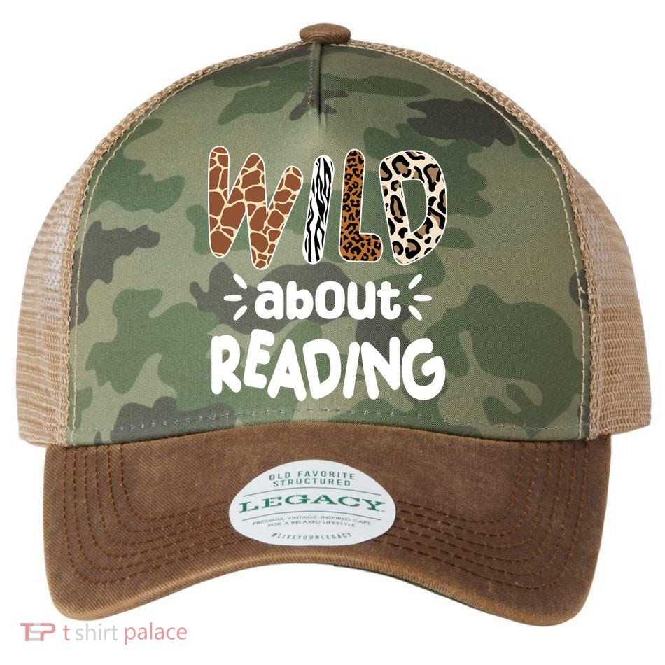 Wild About Reading Animal Print Legacy Tie Dye Trucker Hat