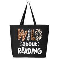 Wild About Reading Animal Print 25L Jumbo Tote