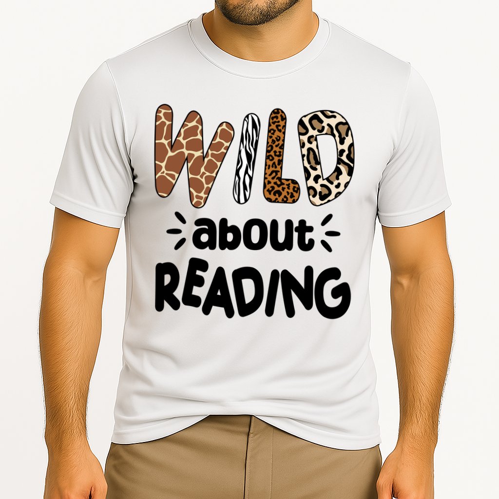 Wild About Reading Animal Print Performance Shirt