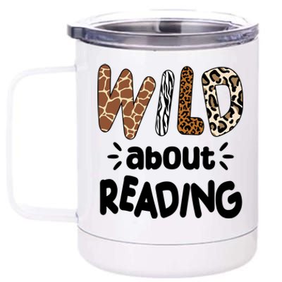 Wild About Reading Animal Print 12 oz Stainless Steel Tumbler Cup