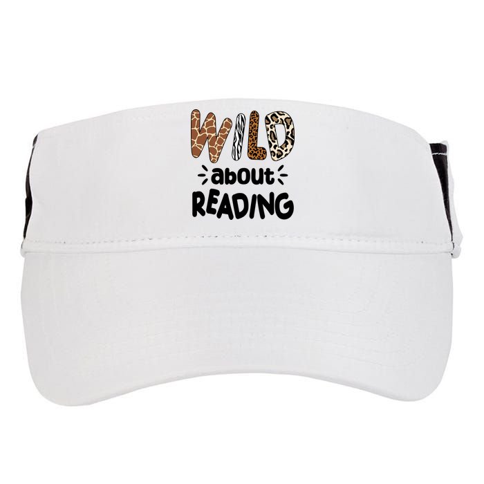 Wild About Reading Animal Print Adult Drive Performance Visor