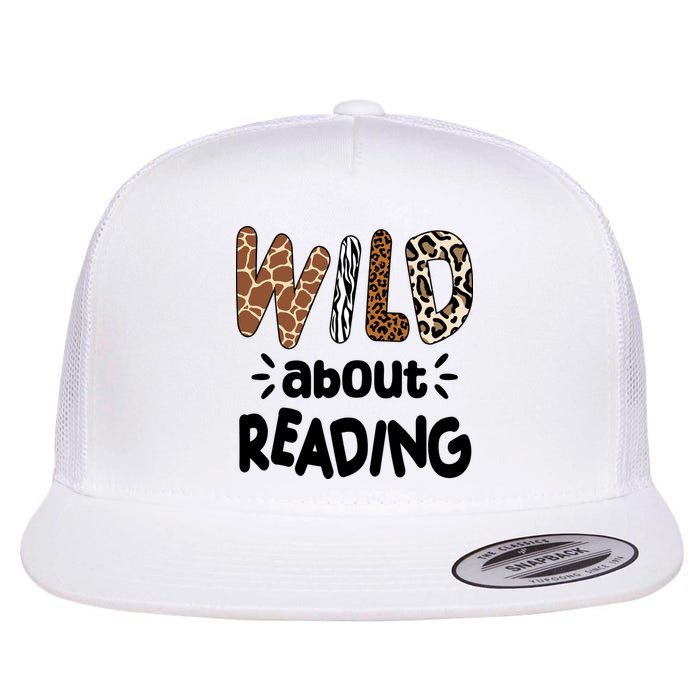 Wild About Reading Animal Print Flat Bill Trucker Hat