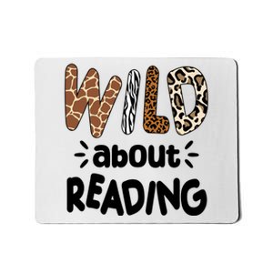 Wild About Reading Animal Print Mousepad