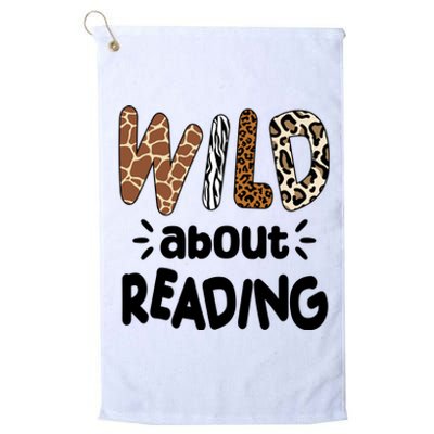 Wild About Reading Animal Print Platinum Collection Golf Towel