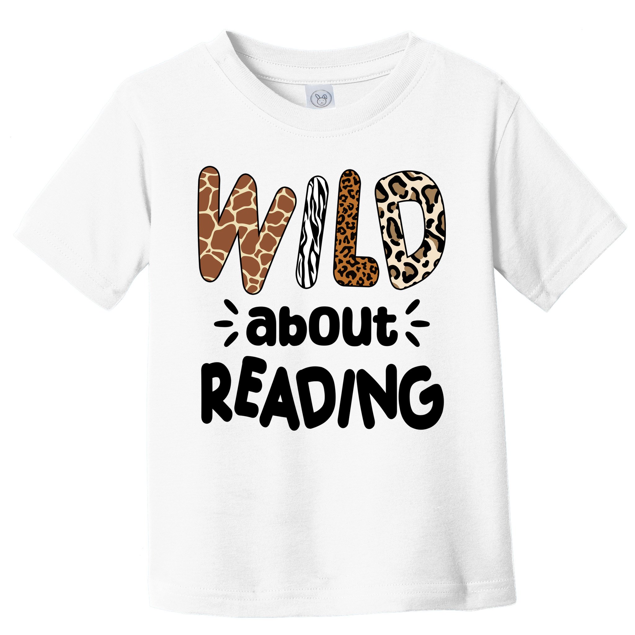 Wild About Reading Animal Print Toddler T-Shirt